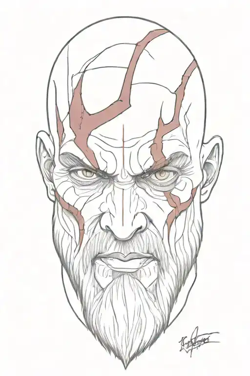kratos god of war Nobody told me tattoo design idea