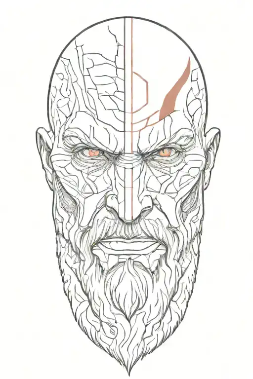 kratos god of war tattoo design idea