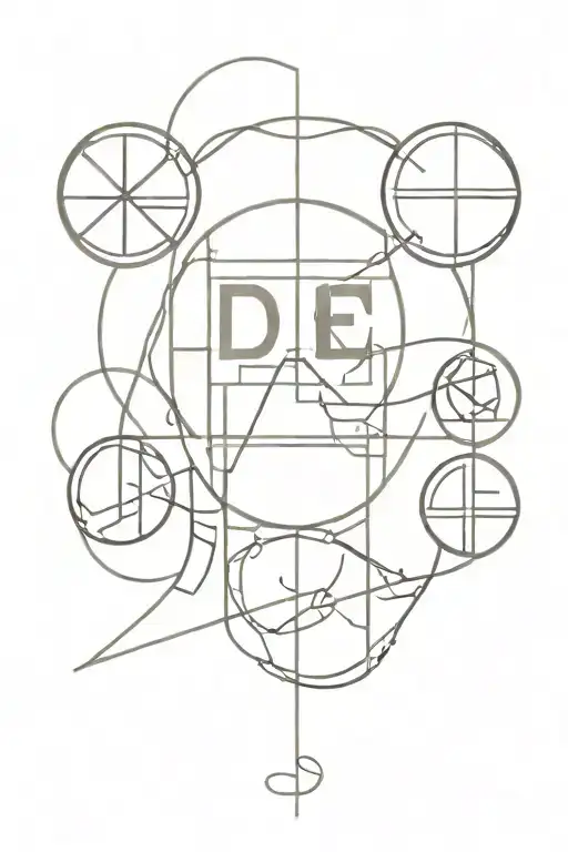 cryptic equation for "don't die before you're dead", turbos/speed/torque, bass, metal music, "man up", spicy, racing, IQ tattoo design idea