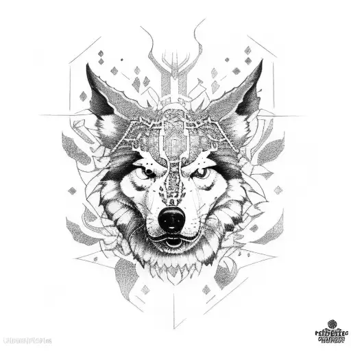 lobo tattoo design idea