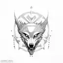 lobo tattoo design idea