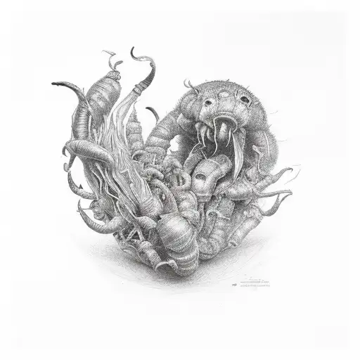 red hot chilli peppers by the way heavy glowed tattoo design idea