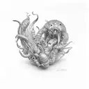 red hot chilli peppers by the way heavy glowed tattoo design idea