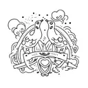 silly goose tattoo design idea