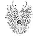 silly goose tattoo design idea