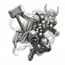 Thor tattoo design idea