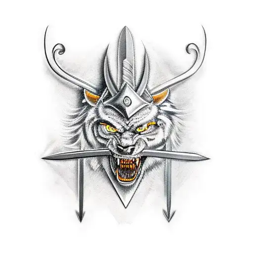 Sword tattoo design idea