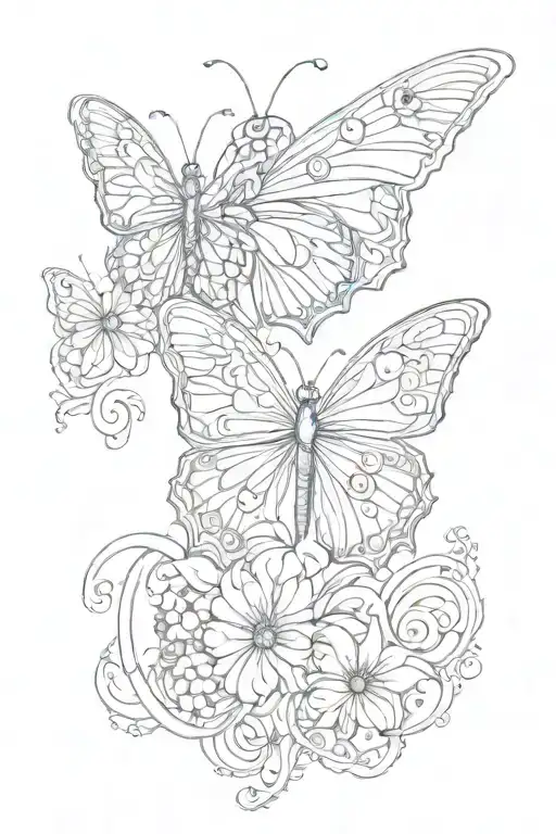 butterfly lgbt tattoo design idea