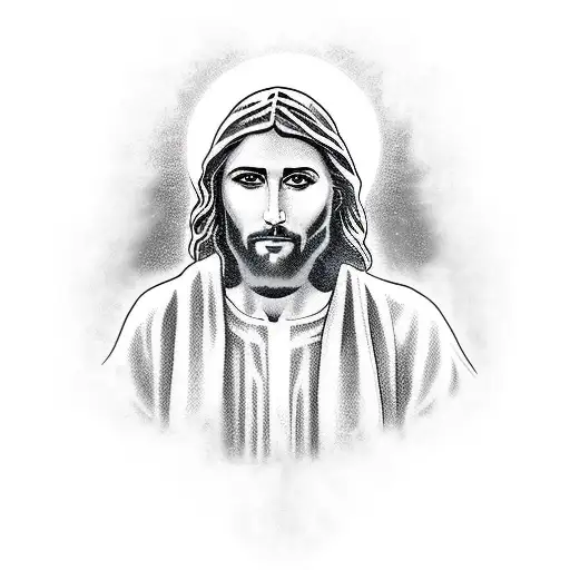 jesus tattoo design idea