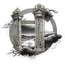 Heaven gates tattoo design idea
