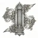 Heaven gates tattoo design idea