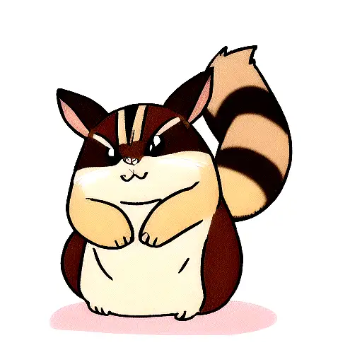 chipmunk tattoo design idea