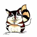 chipmunk tattoo design idea