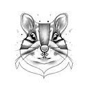 chipmunk tattoo design idea