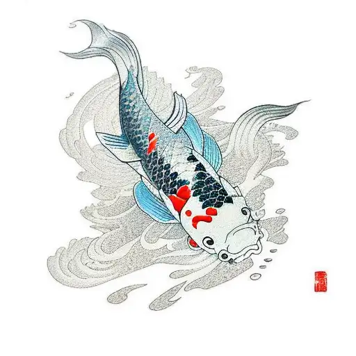 Koi Fish tattoo design idea