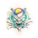 alien stoner  tattoo design idea