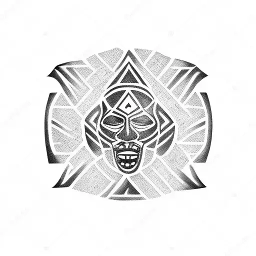 Colombia tribal  tattoo design idea