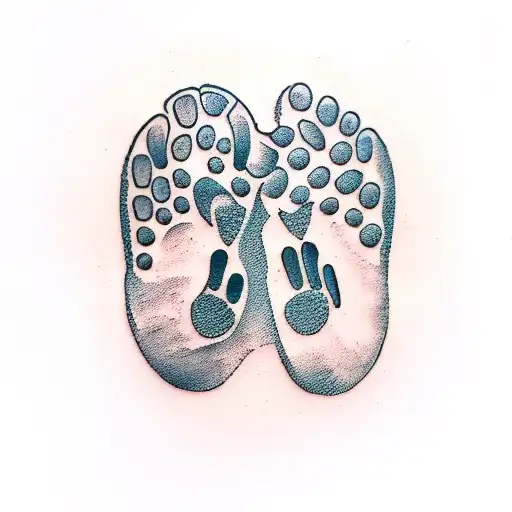 Dog footprint tattoo design idea