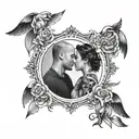 matching tattoo with my brother sister bond we both love walking, festivals, fast and furious movies tattoo design idea