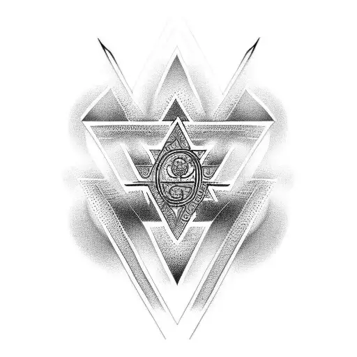 tattoo, symbols, top to bottom, cross, triskel, ankh, omega, Greek pattern tattoo design idea