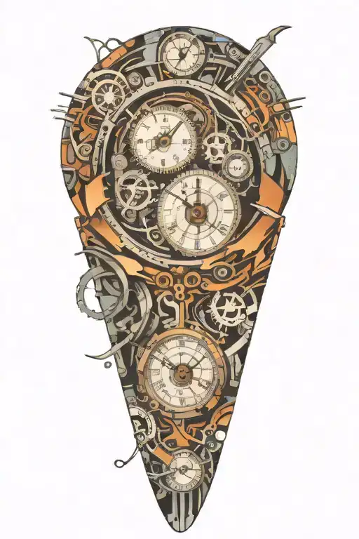 Time Machine tattoo design idea