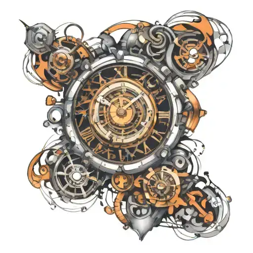 Time Machine tattoo design idea