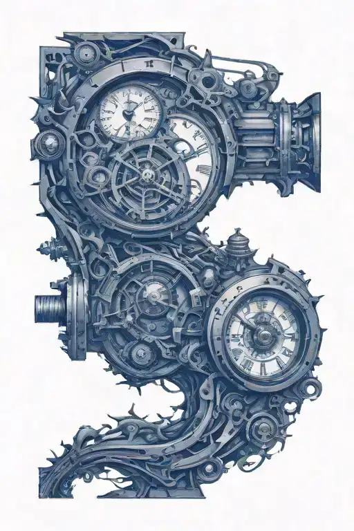 Time Machine tattoo design idea