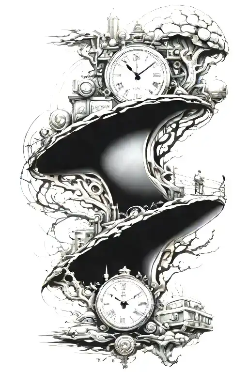 Time Machine tattoo design idea
