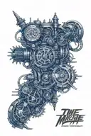 Time Machine tattoo design idea