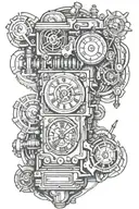 Time Machine tattoo design idea