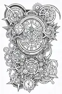 Time Machine tattoo design idea