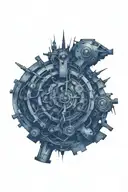 Time Machine tattoo design idea