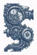 Time Machine tattoo design idea