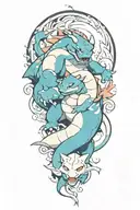 charizard blastoise venusaur tattoo design idea