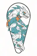 charizard blastoise venusaur tattoo design idea