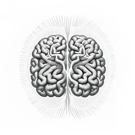 tree inside a brain inside a universe inside atoms  tattoo design idea