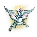 haunted tattoo design idea