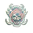 haunted tattoo design idea