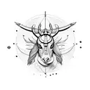 sagittarius and aries  tattoo design idea