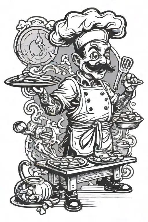 chef tattoo tattoo design idea