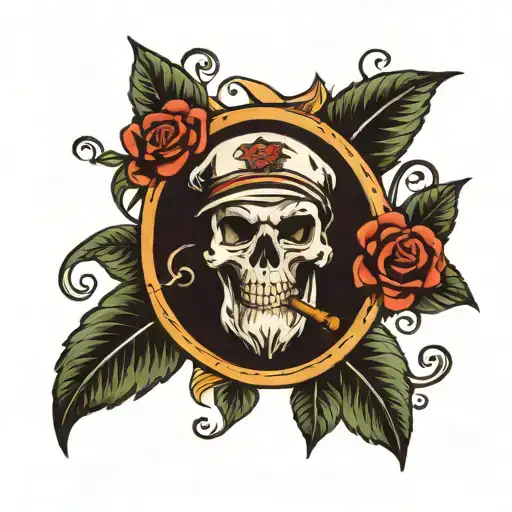 sailor jerry style tattoo design idea