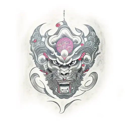 chimera themed forearm sleeve with a hacker twist, incorporating coding elements tattoo design idea