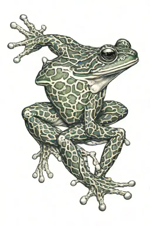 Puerto Rican cook frog tattoo design idea