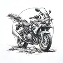 combines your passion your love for traveling and making memories, reflecting your close relationship with Cristina tattoo design idea