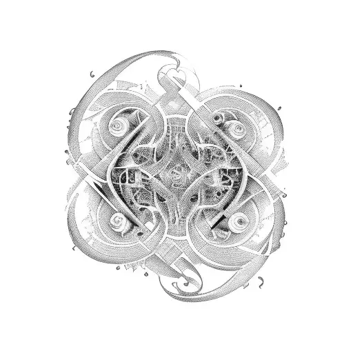Music Fractals tattoo design idea