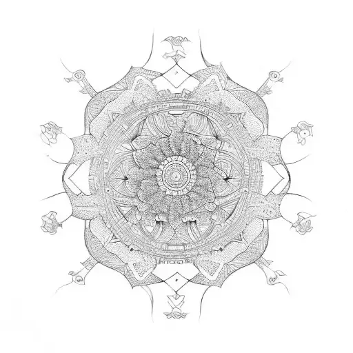 Fractals tattoo design idea