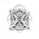 Fractals tattoo design idea