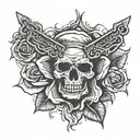 guns n roses tattoo design idea