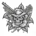 guns n roses tattoo design idea