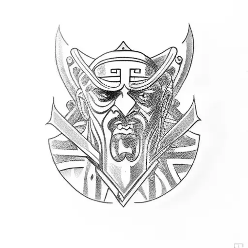 Greek Mythology style Heracles tattoo, tattoo design idea